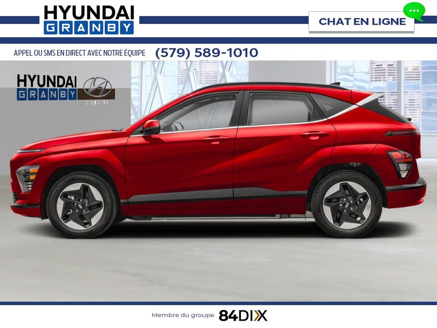 2026 HYUNDAI Kona Electric Preferred TA avec ensemble Ultimate Ultimate Red