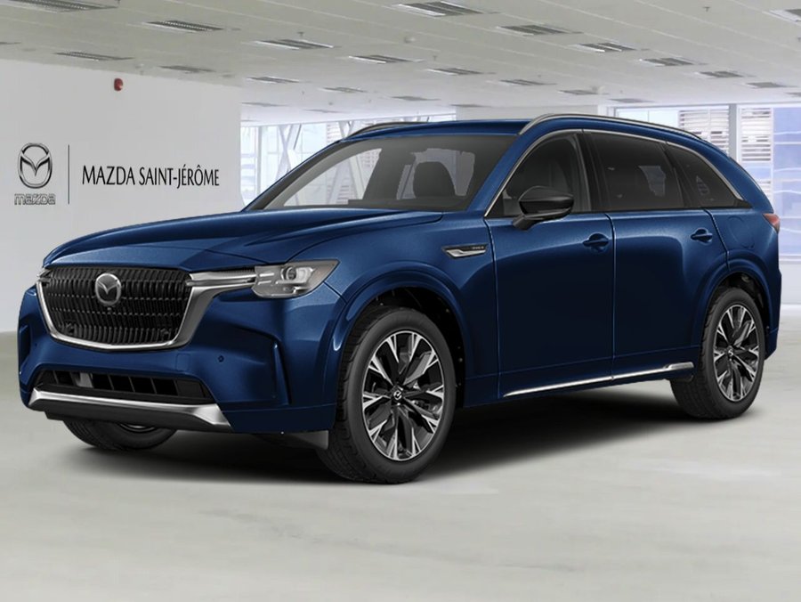 MAZDA CX-90 PHEV SIGNATURE SIGNATURE TI | HYBRIDE RECHARGEABLE | CUIR NAPPA | 3 RANGÉES | CAMÉRA 360° | BOSE 12 2026 Bleu