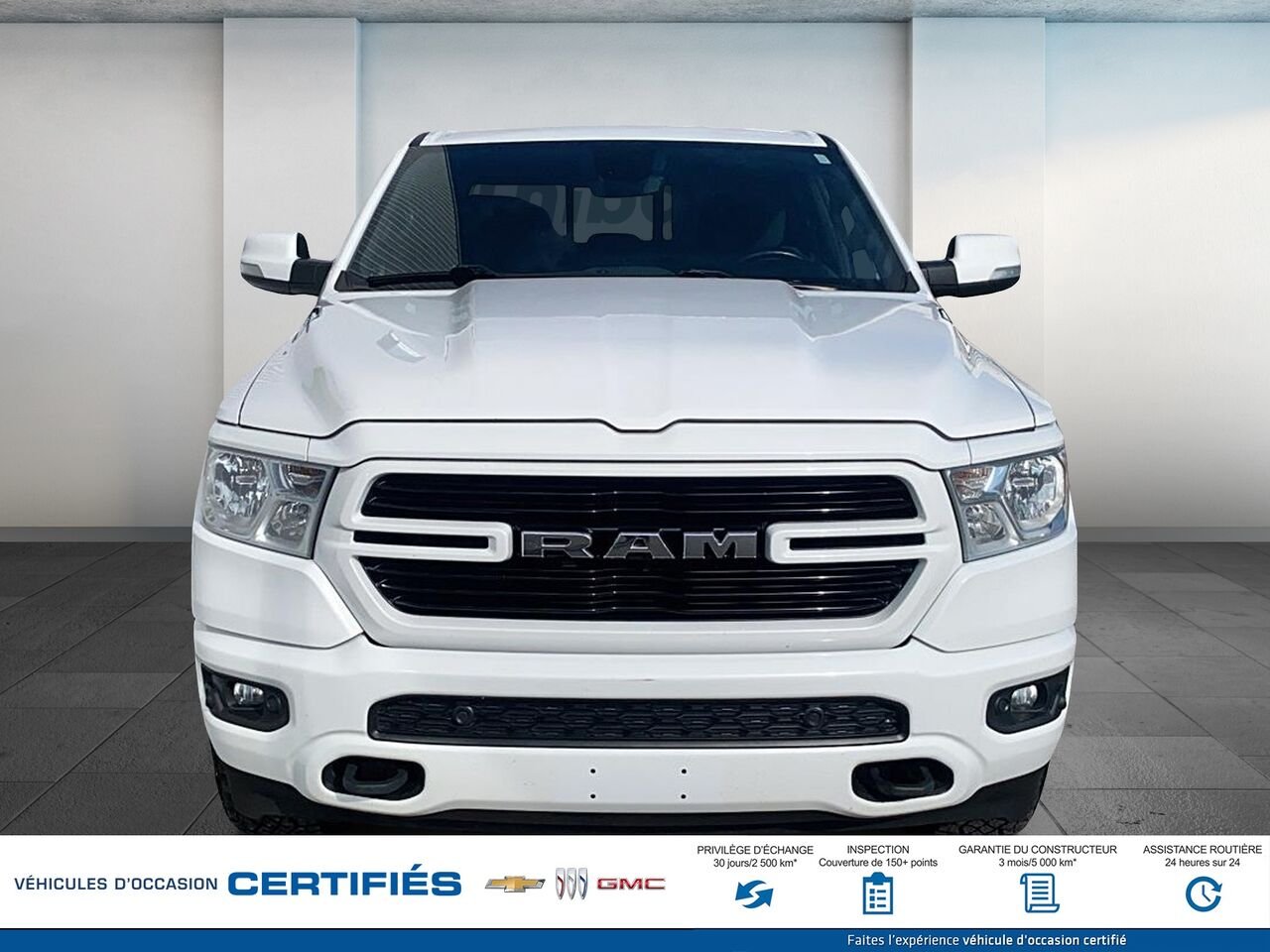 RAM 1500 BIG H Big Horn cabine d'équipe 4x4 caisse de 5 pi 7 po 2020 Blanc Montmagny - photo #1