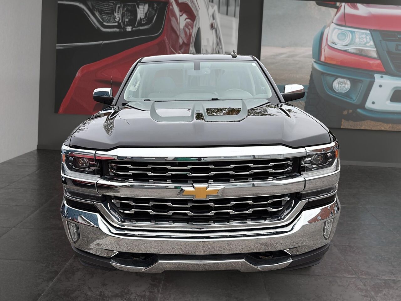 Black 2017 Chevrolet Silverado 1500 Pickup Truck Four-Wheel Drive Automatic