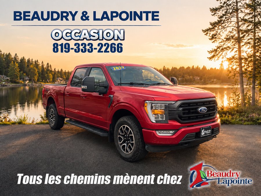 Ford F-150 XLT cabine SuperCrew 4RM caisse de 6,5 pi 2022 Rouge
