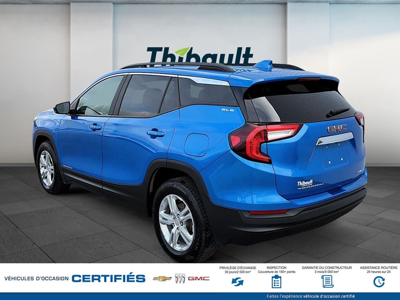 GMC TERRAIN Traction intégrale, 4 portes SLE 2024 Bleu Montmagny - photo #3