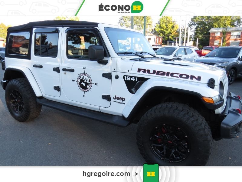 Jeep Wrangler Unlimited Rubicon AUTO A/C CUIR NAV MAGS CAM RECUL 2018 Blanc