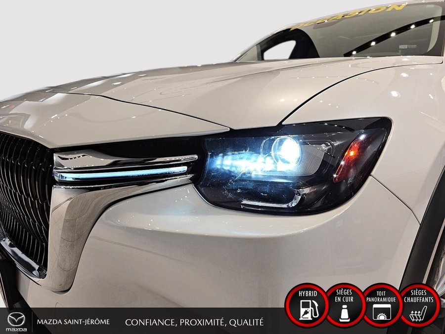 2024 Mazda CX-90 hybride rechargeable GS-L | 1 PROPRIÉTAIRE | HYBRIDE RECHARGEABLE | CUIR | TOIT OUVRANT | AWD White
