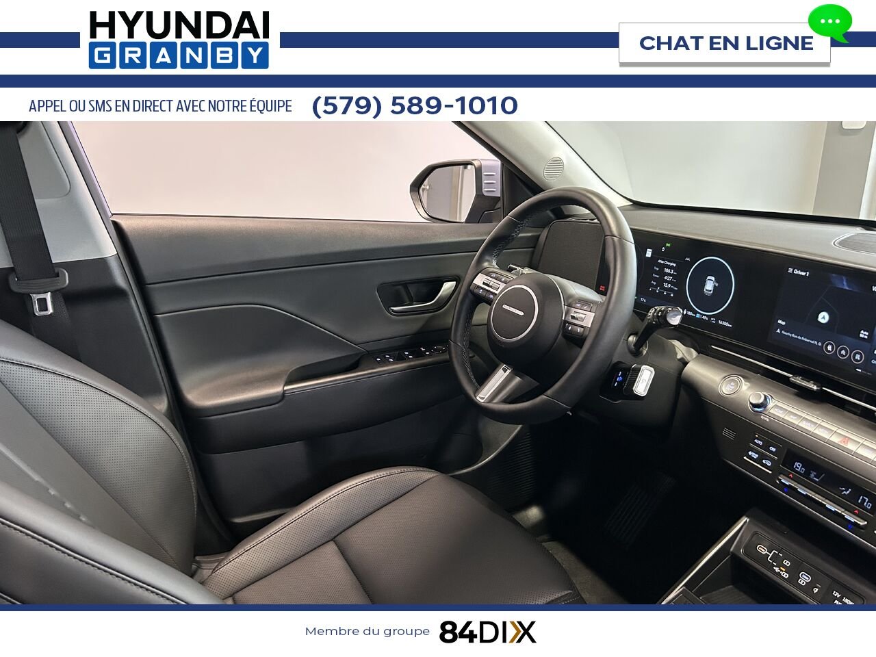 Hyundai Kona électrique 2025 Bleu Granby - photo #18