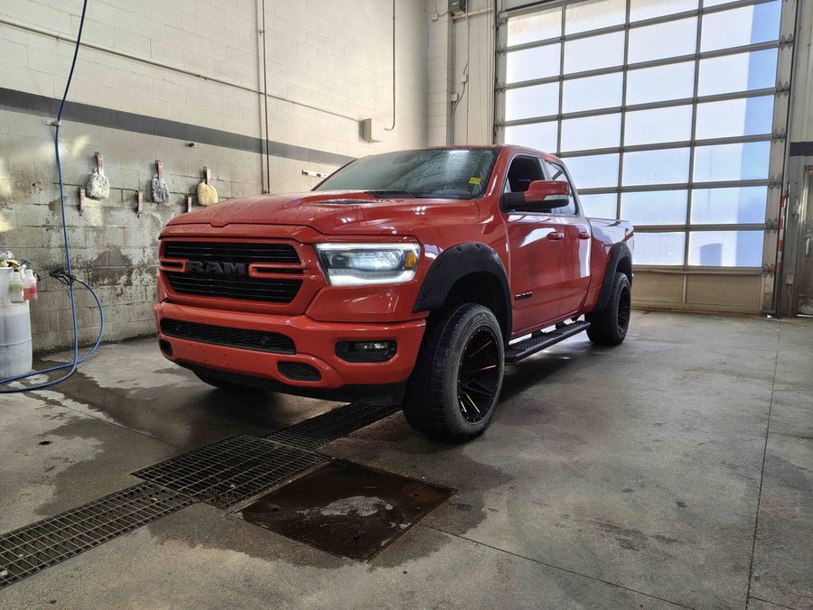 2019 Ram 1500 Sport 5.7L | Aftermarket Fender Flares/20in Wheels/33in Tires Red