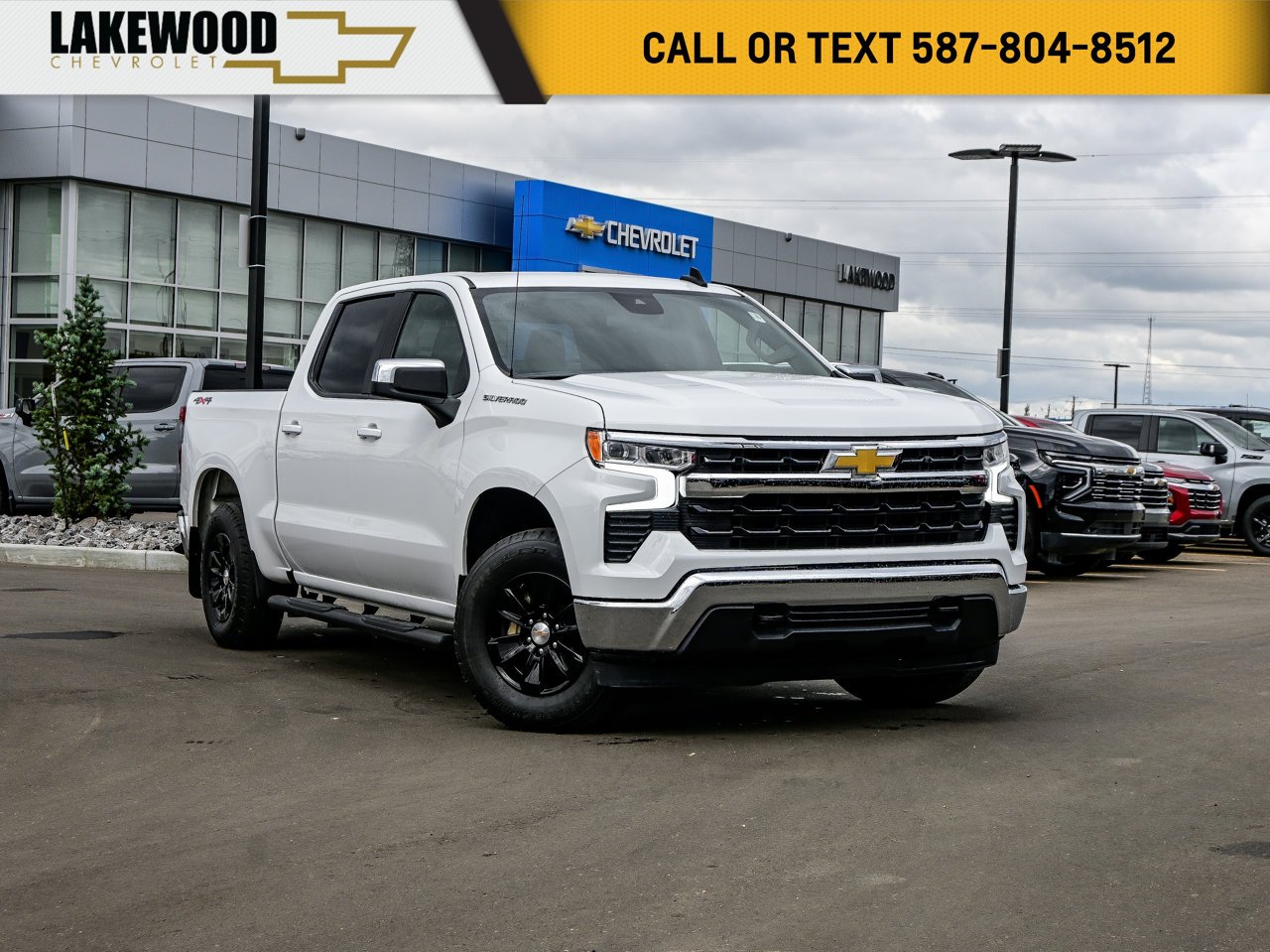 2025 Chevrolet Silverado 1500 4WD Crew Cab 147 LT White Sherwood Park - photo #0