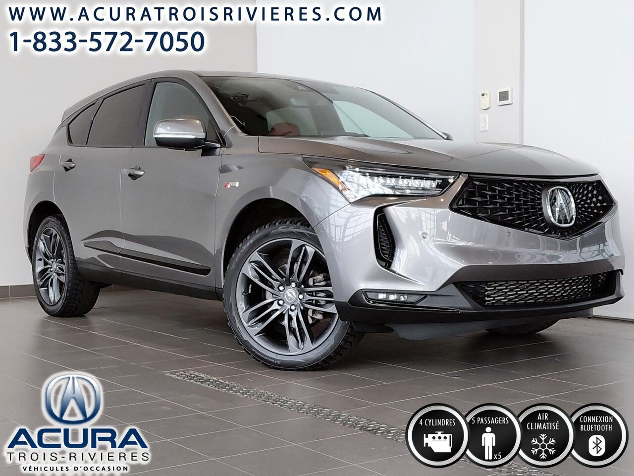 Gray 2024 Acura RDX SUV / Crossover All-Wheel Drive Automatic