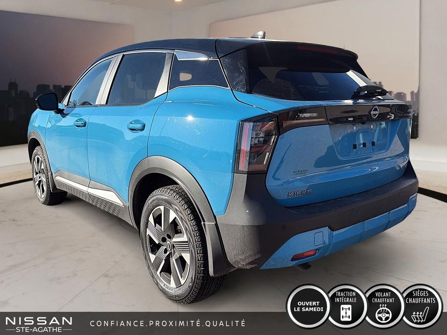 Nissan Kicks SV TI | SEULEMENT 3 310 KM | UN SEUL PROPRIÉTAIRE | CARPLAY | VOLANT CHAUFFANT | AWD 2026 Bleu