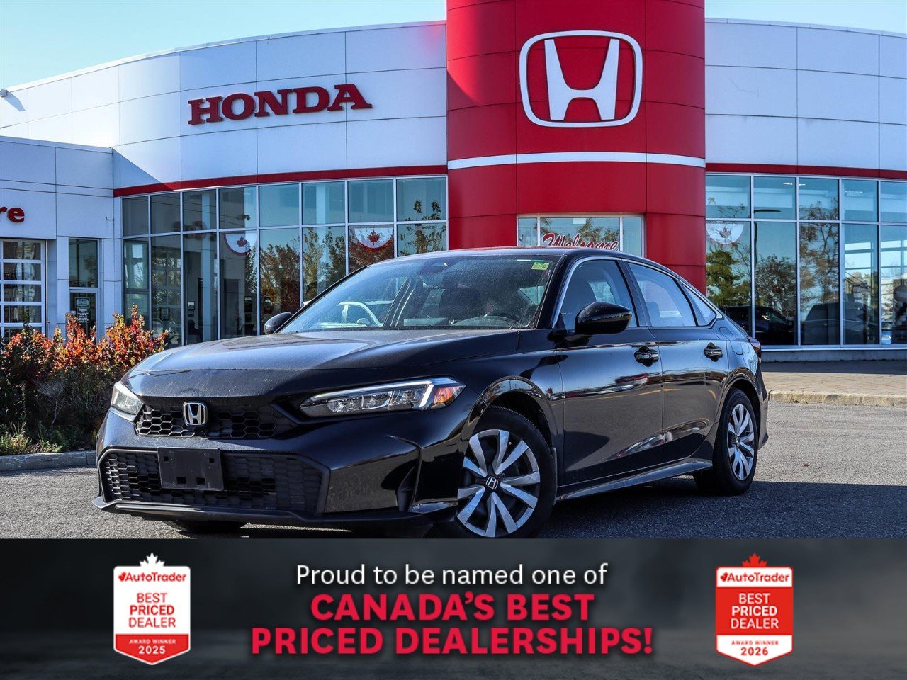 Honda Civic Berline LX CVT Sedan 2025 Black Ottawa & Gatineau - photo #0