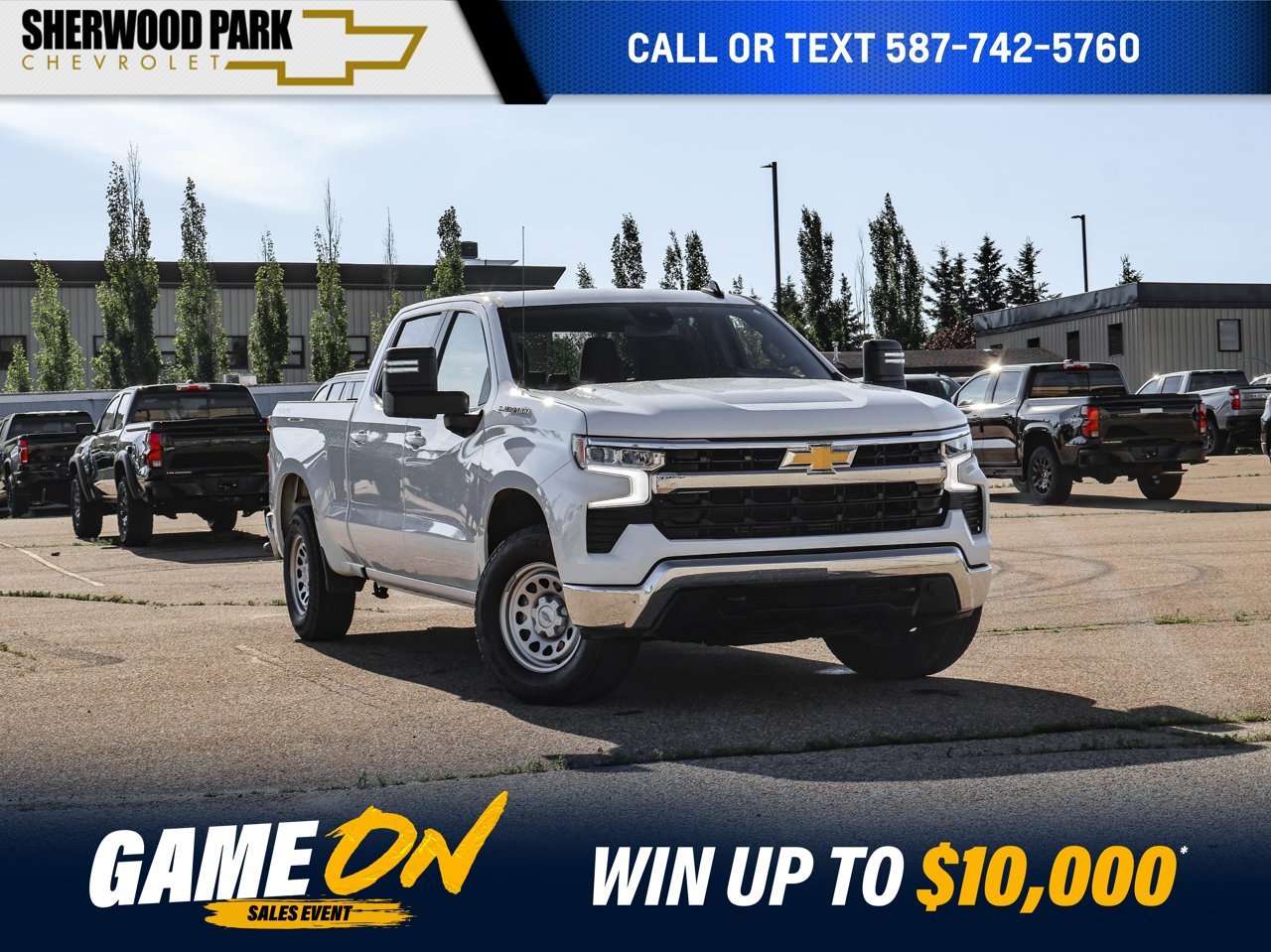 2025 Chevrolet Silverado 1500 4WD Crew Cab 147 LT White Sherwood Park - photo #0