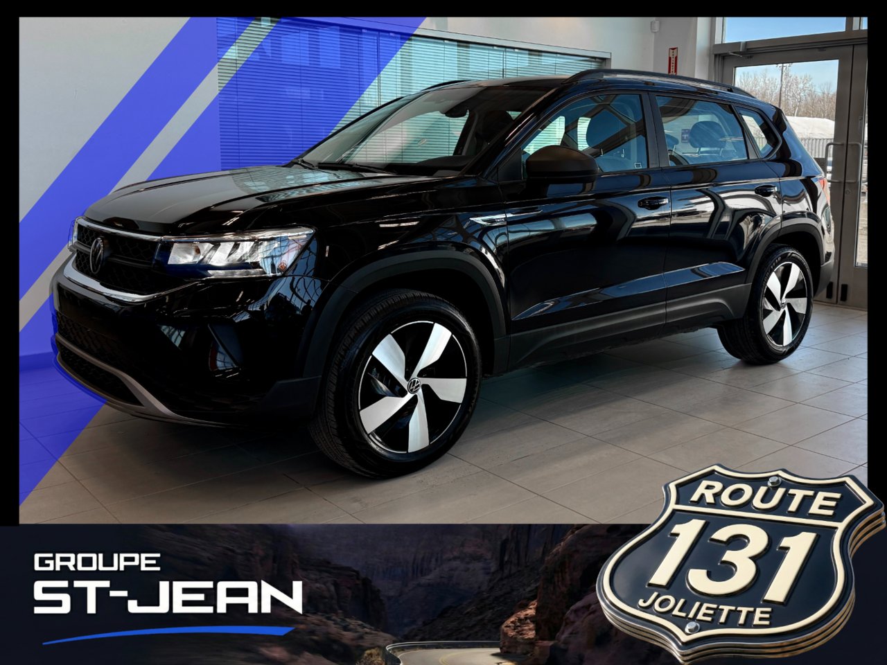 2024 Volkswagen Taos Black Notre-Dame-des-Prairies - photo #0