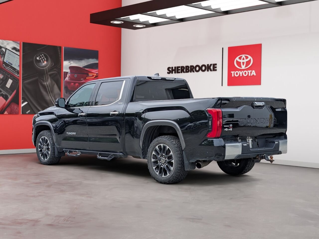 Toyota Tundra hybride LIMITED/AWD/SIÈGES CHAUFFANTS ET VENTILLÉS/TOIT OUVRANT PANORAMIQUE/VOLANT CHAUFFANT/BLUETOOTH/AC 2023 Noir Sherbrooke - photo #1