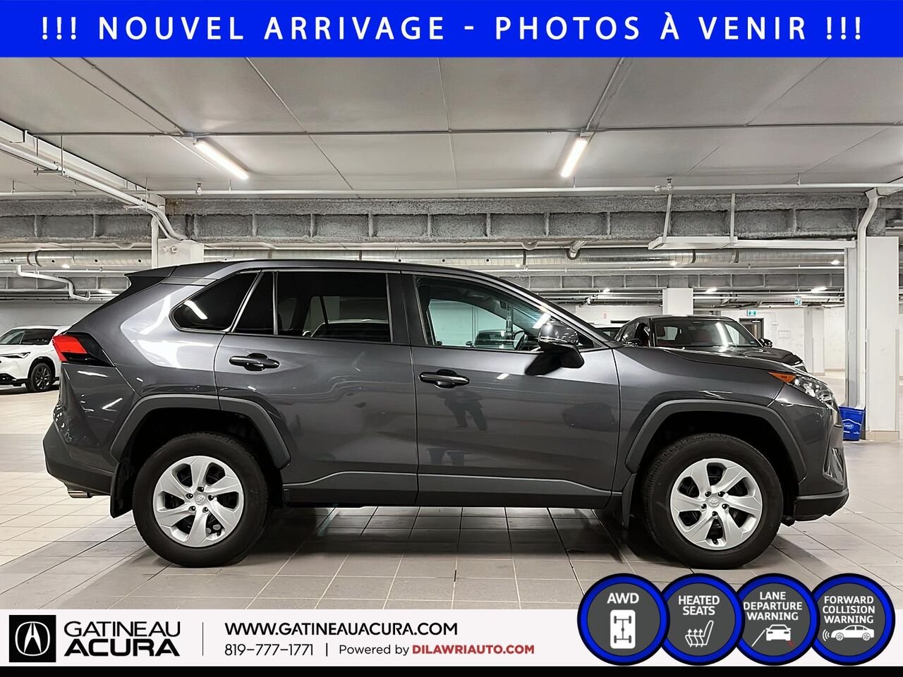 Toyota RAV4 LE AWD 2023 Gris Gatineau - photo #3