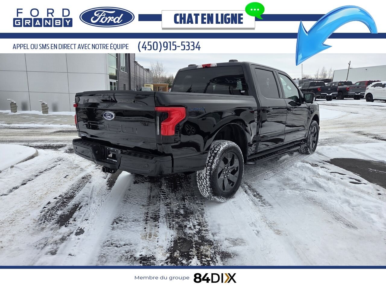 2023 Ford F-150 Lightning Black Granby - photo #6
