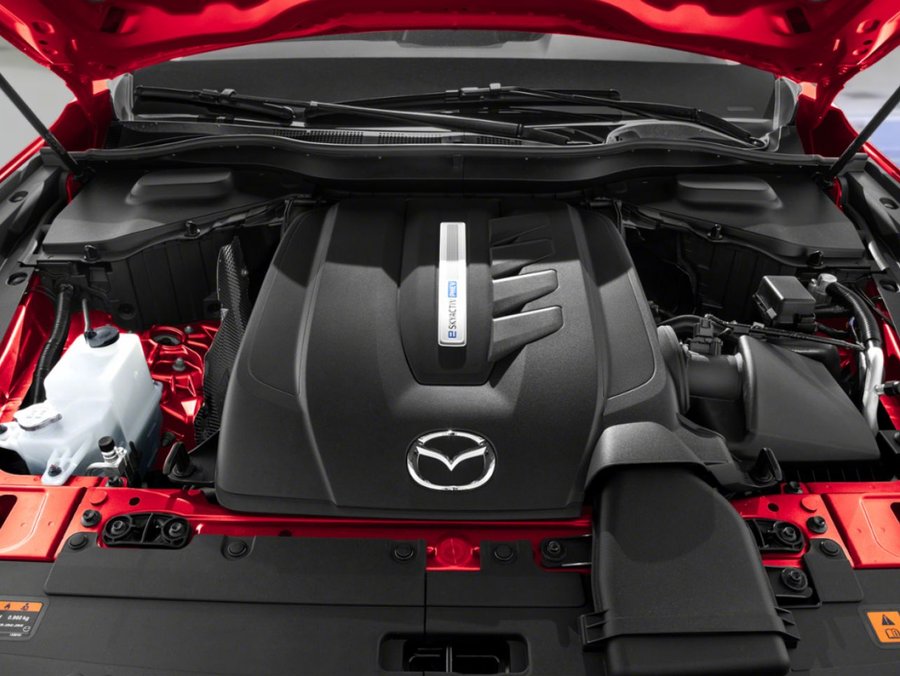 MAZDA CX-90 hybride rechargeable GS-L TI 2026 Rouge vibrant cristal métallisé