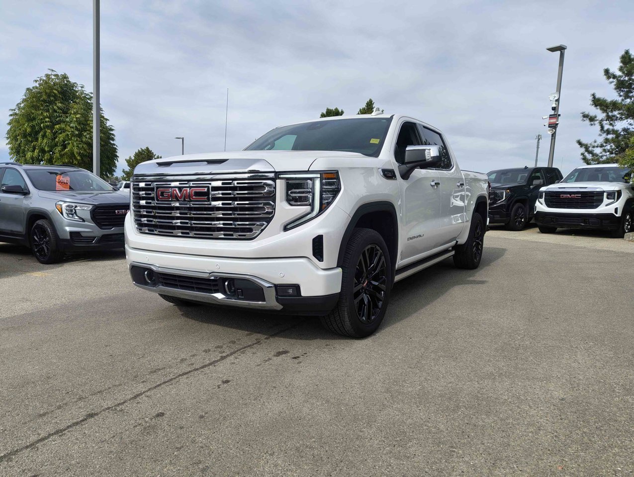 2025 GMC Sierra 1500 4WD Crew Cab 147 Denali White Sherwood Park - photo #3