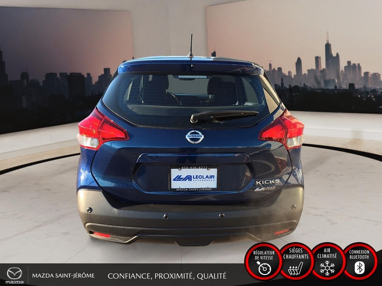 Nissan Kicks SV | JAMAIS ACCIDENTÉ | SIÈGES CHAUFFANTS | APPLE CARPLAY | DÉMARREUR À DISTANCE 2020 Bleu Saint-Jérôme - photo #6