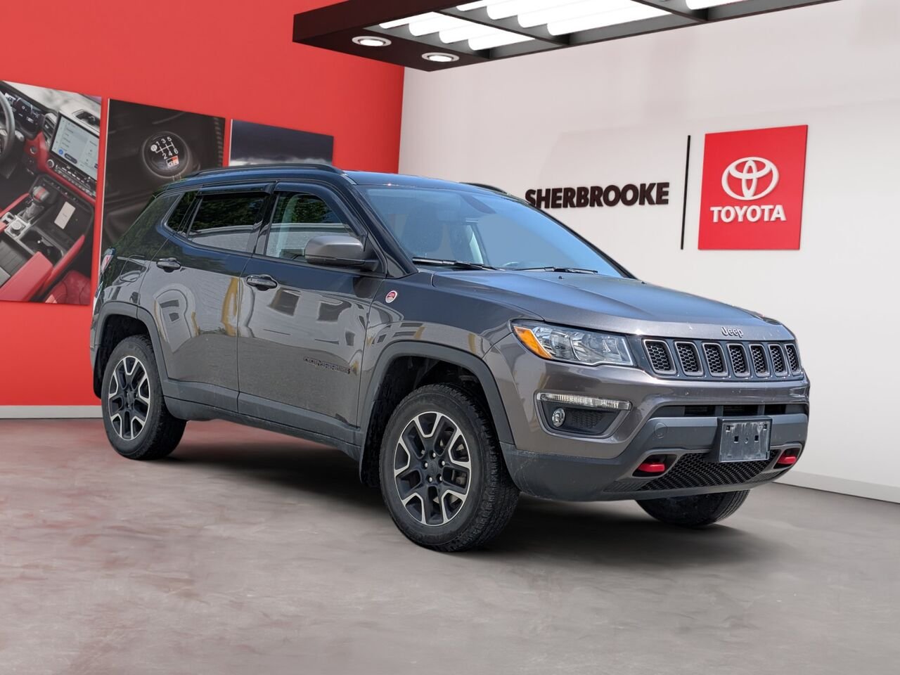 2021 Jeep Compass 3C4NJDDB5MT530219 Grey Sherbrooke - photo #4