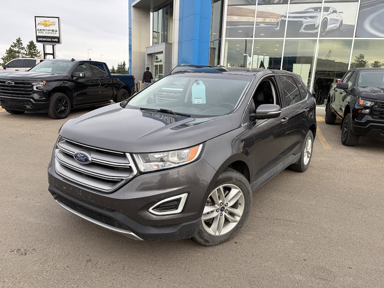 2017 Ford Edge 4dr SEL AWD Grey Sherwood Park - photo #2