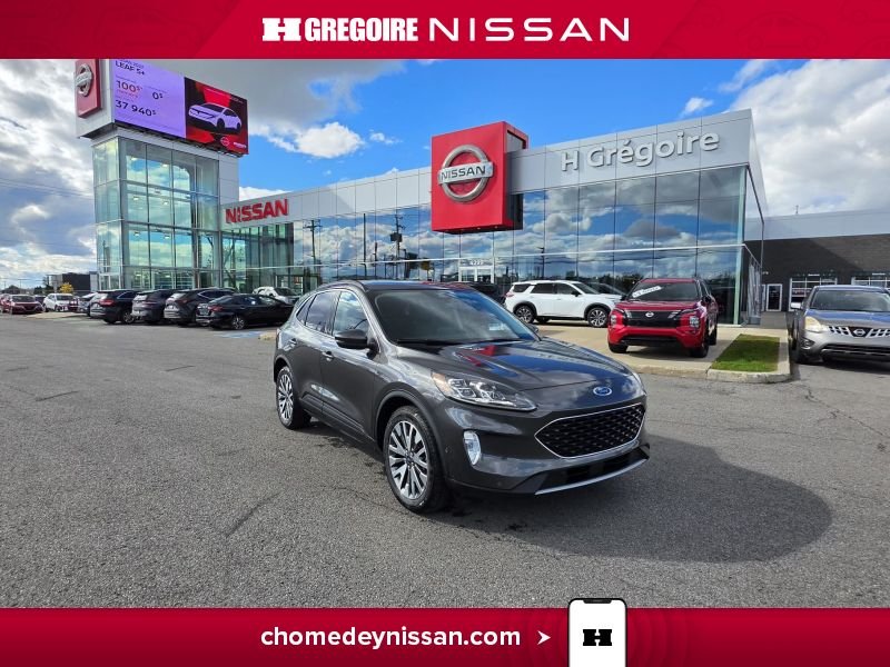 Ford Escape Titanium Hybrid * AWD * Cuir * Toit * Carplay 2020 Gris