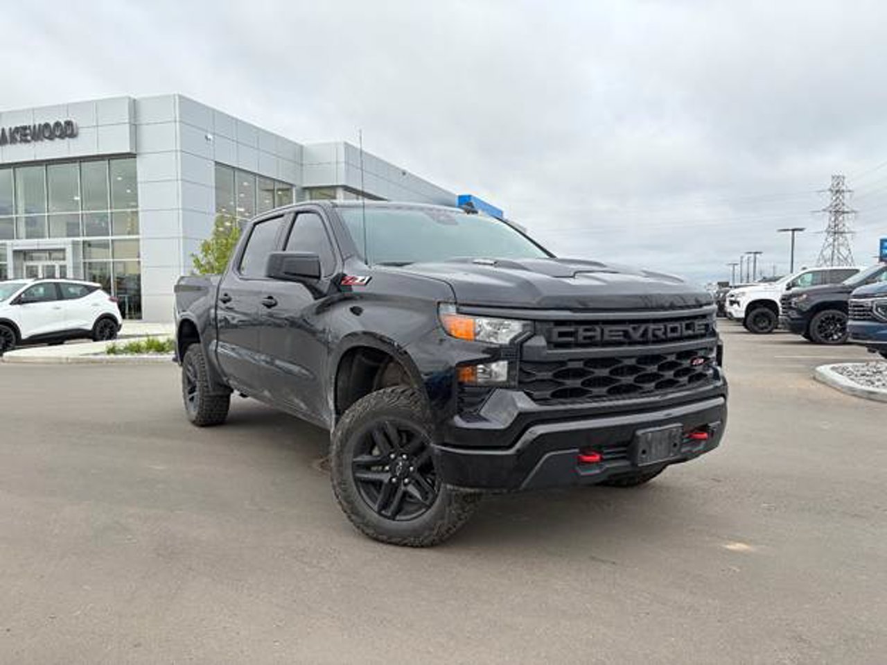 2024 Chevrolet Silverado 1500 4WD Crew Cab 147 Custom Trail Boss Black Sherwood Park - photo #1