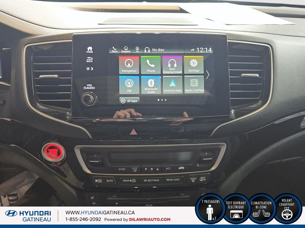 2021 Honda Pilot Touring 7 places TI*** cuir , navigation , bas millage *** Ottawa & Gatineau - photo #17