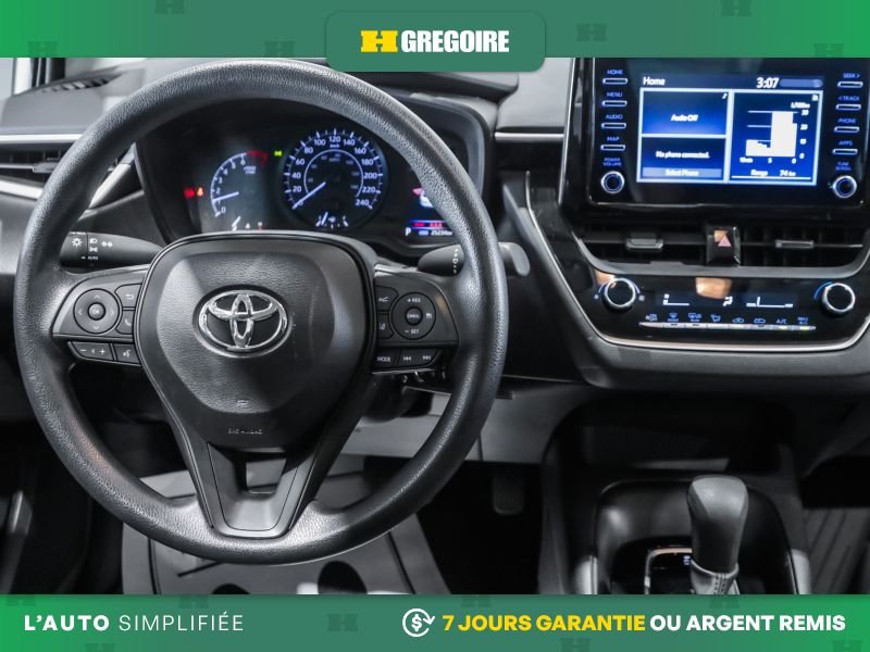 Toyota Corolla 820691 | L AUTO AC GR ELEC CAM RECULE BLUETOOTH 2021 Noir Laval - photo #16
