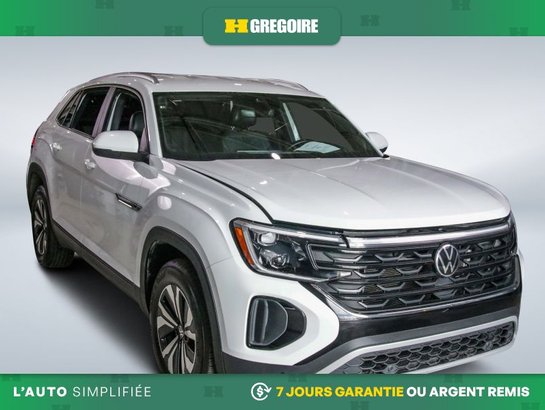 2024 Volkswagen Atlas Comfortline AWD AUTO A/C MAGS CUIR CAM RECUL BLUET White