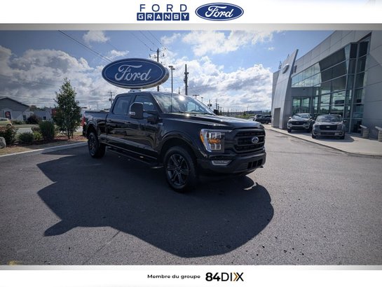 Ford F-150 XLT cabine SuperCrew 4RM caisse de 5,5 pi 2023 Noir