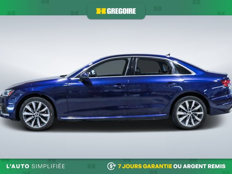 Audi A4 Komfort AWD AUTO AC CUIR TOIT MAGS CAM RECULE 2021 Bleu