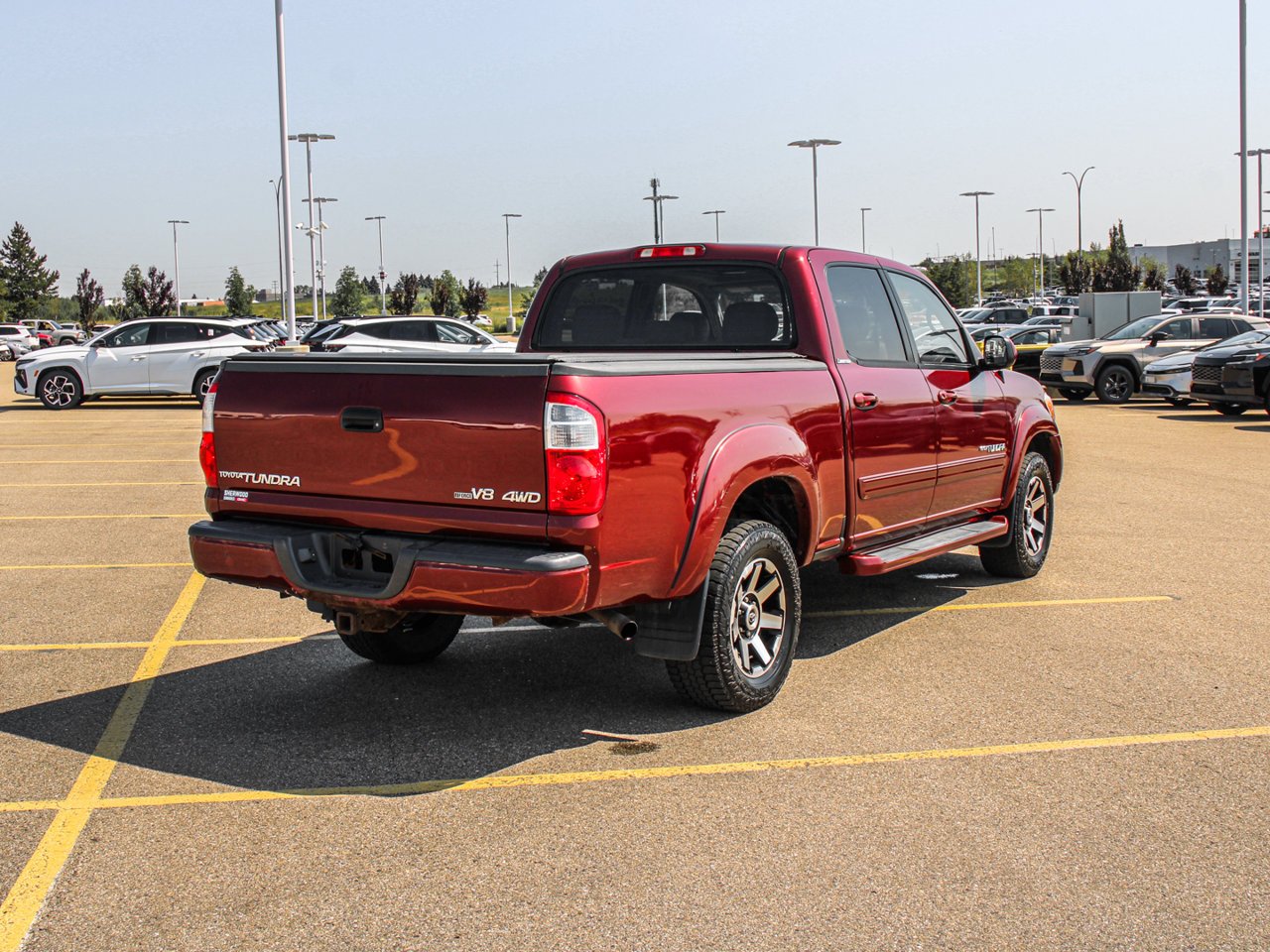 2005 Toyota Tundra Double Cab 140.6 V8 4WD Limited Red Sherwood Park - photo #7