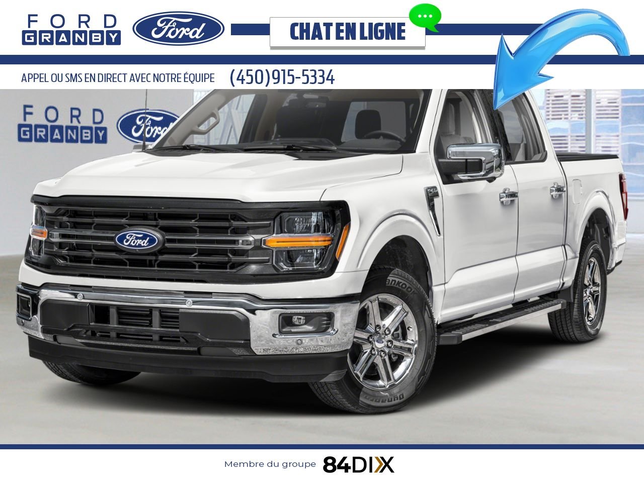 Ford F-150 2025 Blanc Oxford Granby - photo #0
