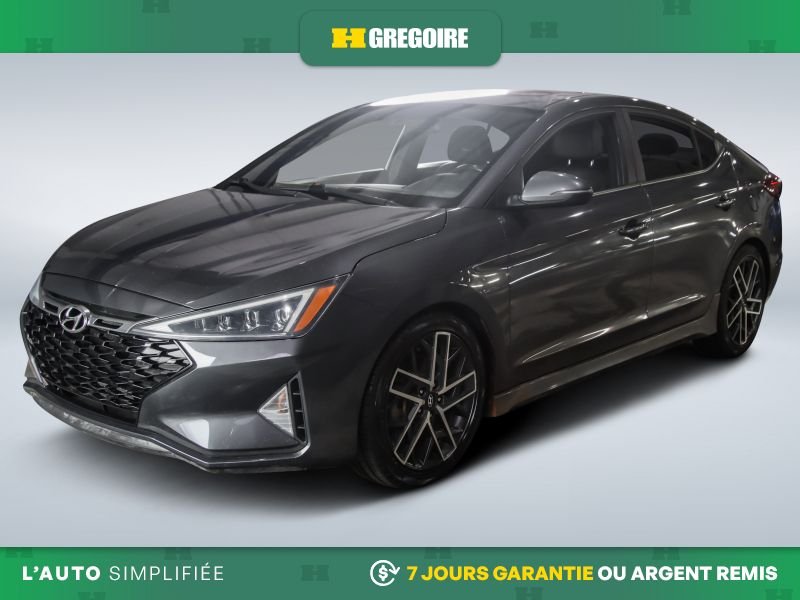 Hyundai Elantra Sport AUTO A/C MAGS CUIR TOIT CAM RECUL BLUETOOTH 2020 Gris