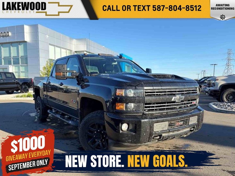 2018 Chevrolet Silverado 2500HD LTZ Midnight Edition 6.6L Duramax Z71 | Power Sunroof Black