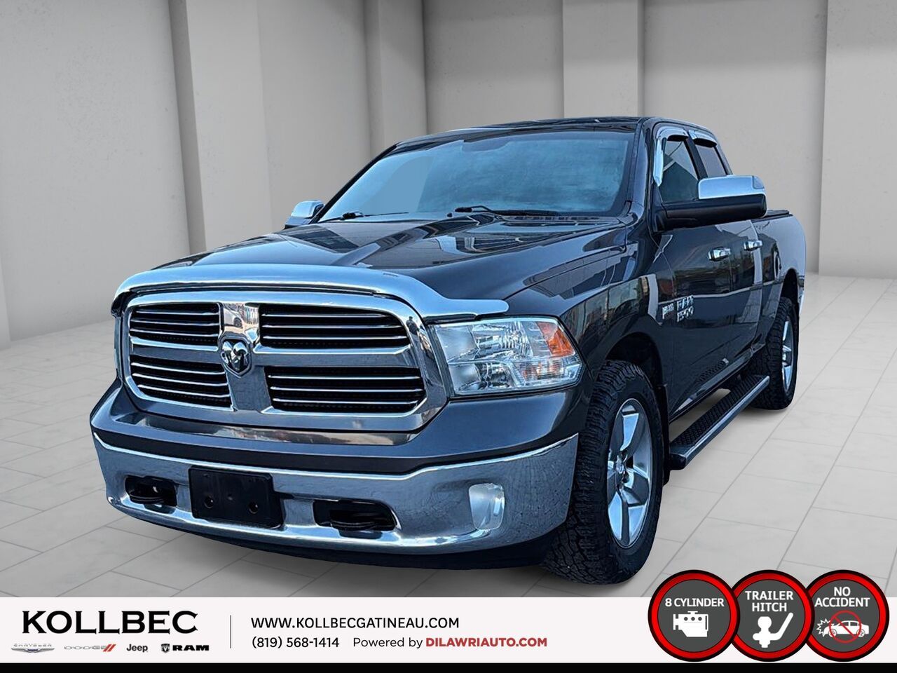 Gray 2016 RAM 1500 Pickup Truck Four-Wheel Drive Automatic