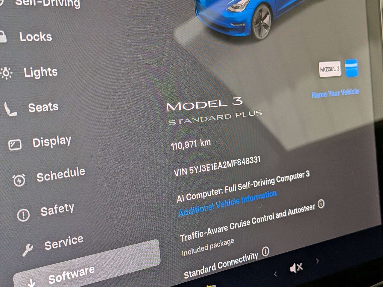 2021 Tesla Model 3 Standard Range Plus RWD Blue Val-David - photo #18