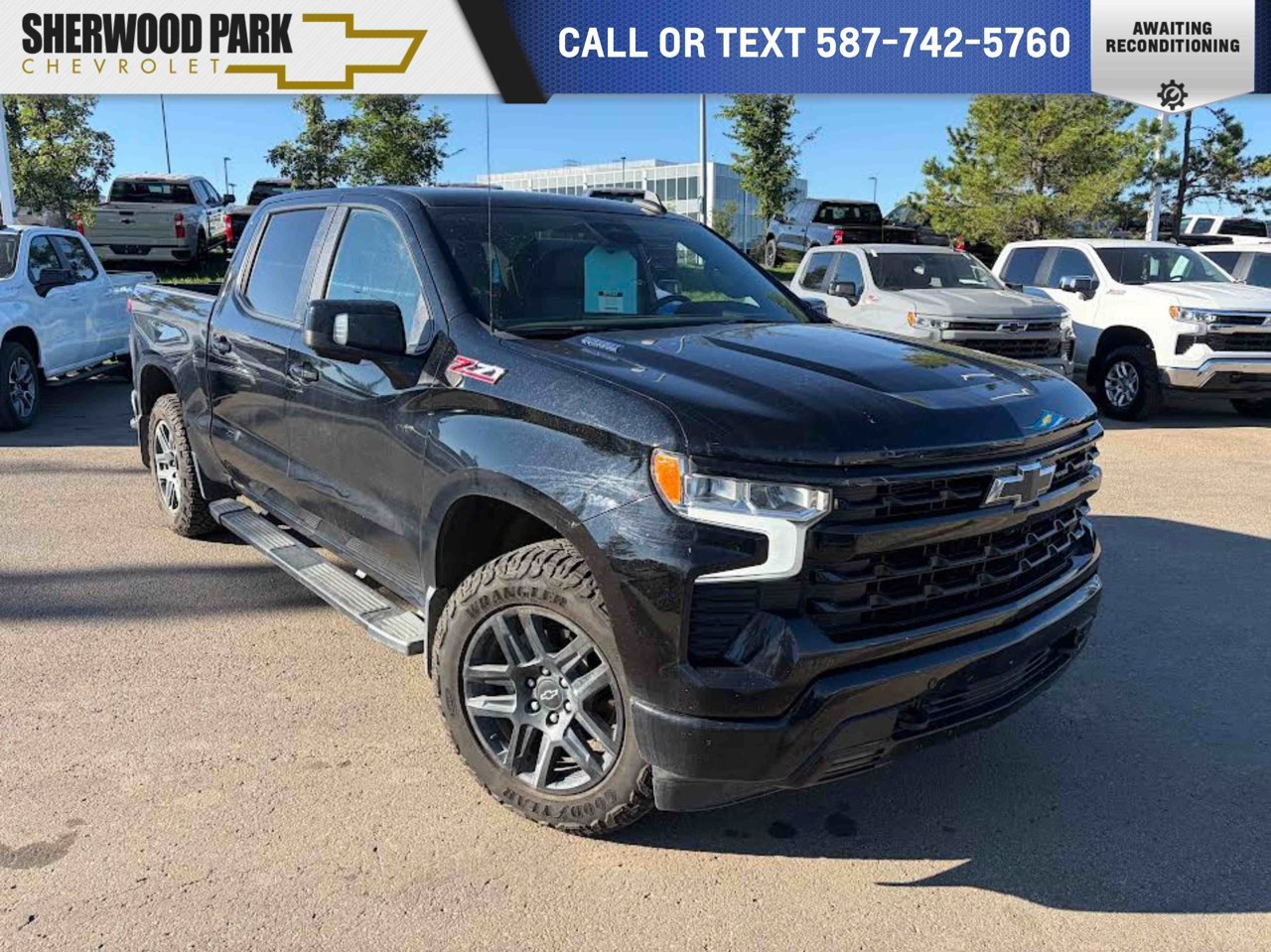 2024 Chevrolet Silverado 1500 4WD Crew Cab 147 RST Black Sherwood Park - photo #0