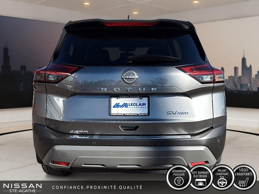 Nissan Rogue SV TI | 1 PROPRIÉTAIRE | TOIT OUVRANT PANORAMIQUE | CAMÉRA 360° | CARPLAY 2023 Gris