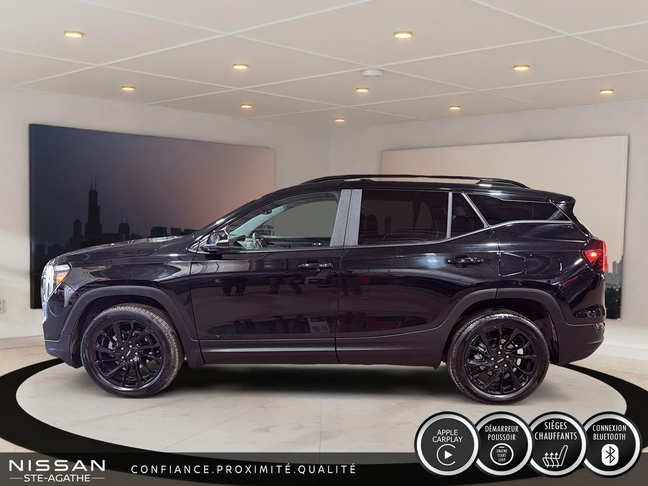 GMC Terrain AWD | BANCS CHAUFFANTS | CARPLAY SANS FIL | DÉMARREUR À DISTANCE 2023 Noir Saint-Jérôme - photo #5
