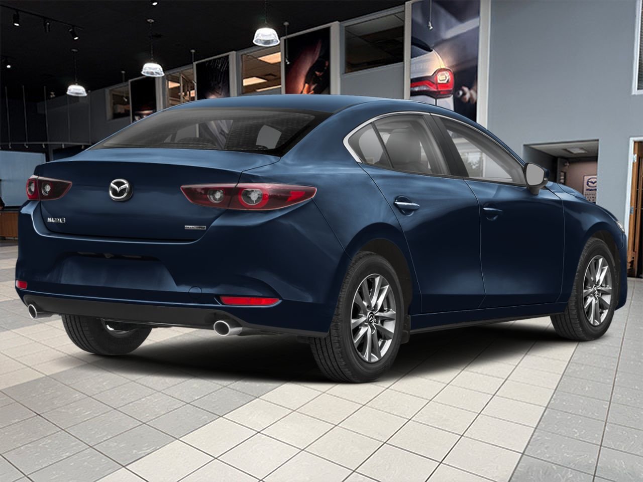 2026 MAZDA Mazda3 Deep Crystal Blue Mica Notre-Dame-des-Prairies - photo #2