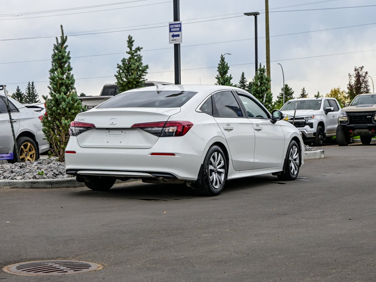 2025 Honda Civic Sedan LX CVT White Sherwood Park - photo #12