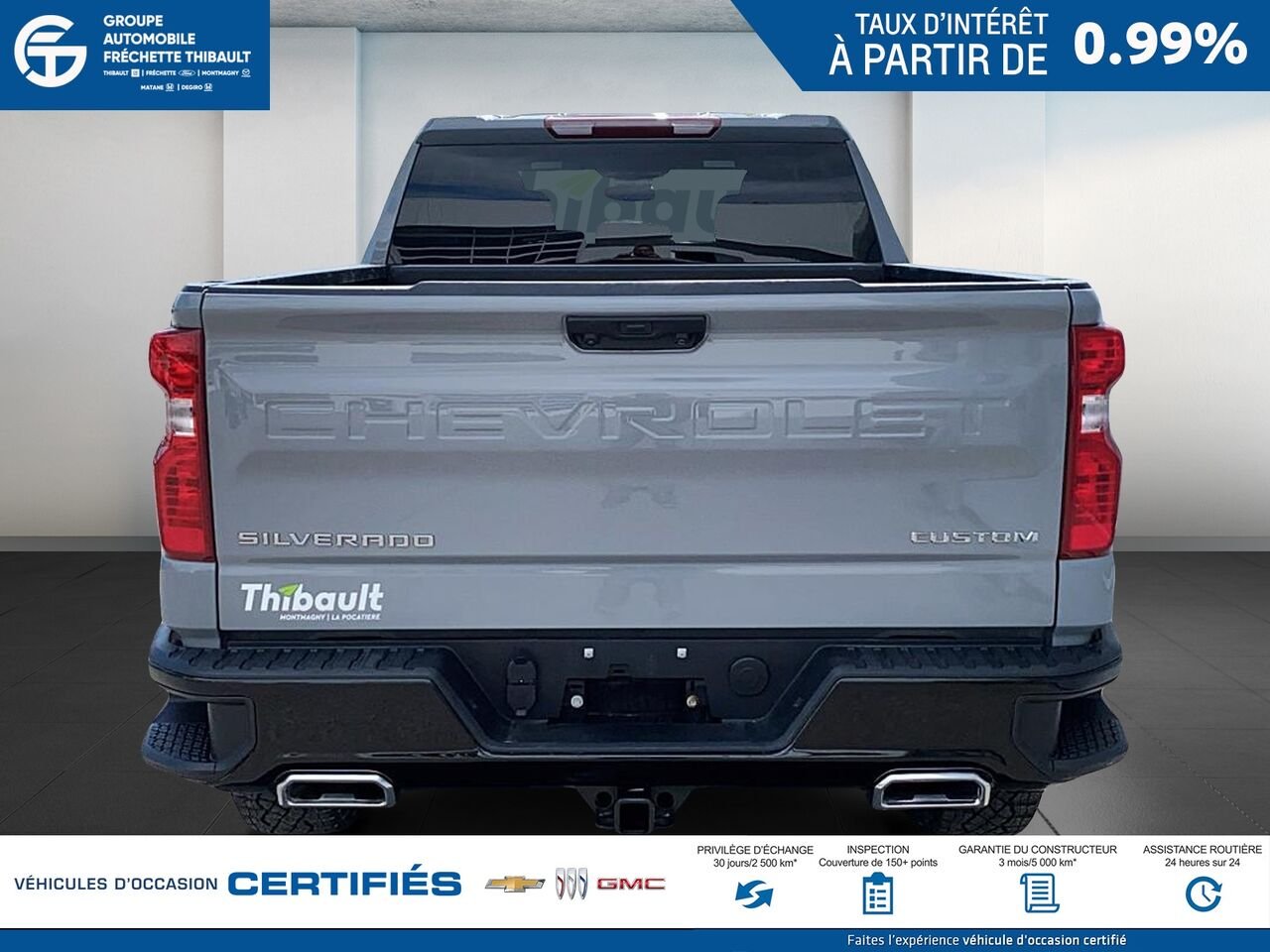 2025 CHEVROLET SILVERADO Custom Trail Boss cabine multiplace 4RM 157 po Grey Montmagny - photo #2