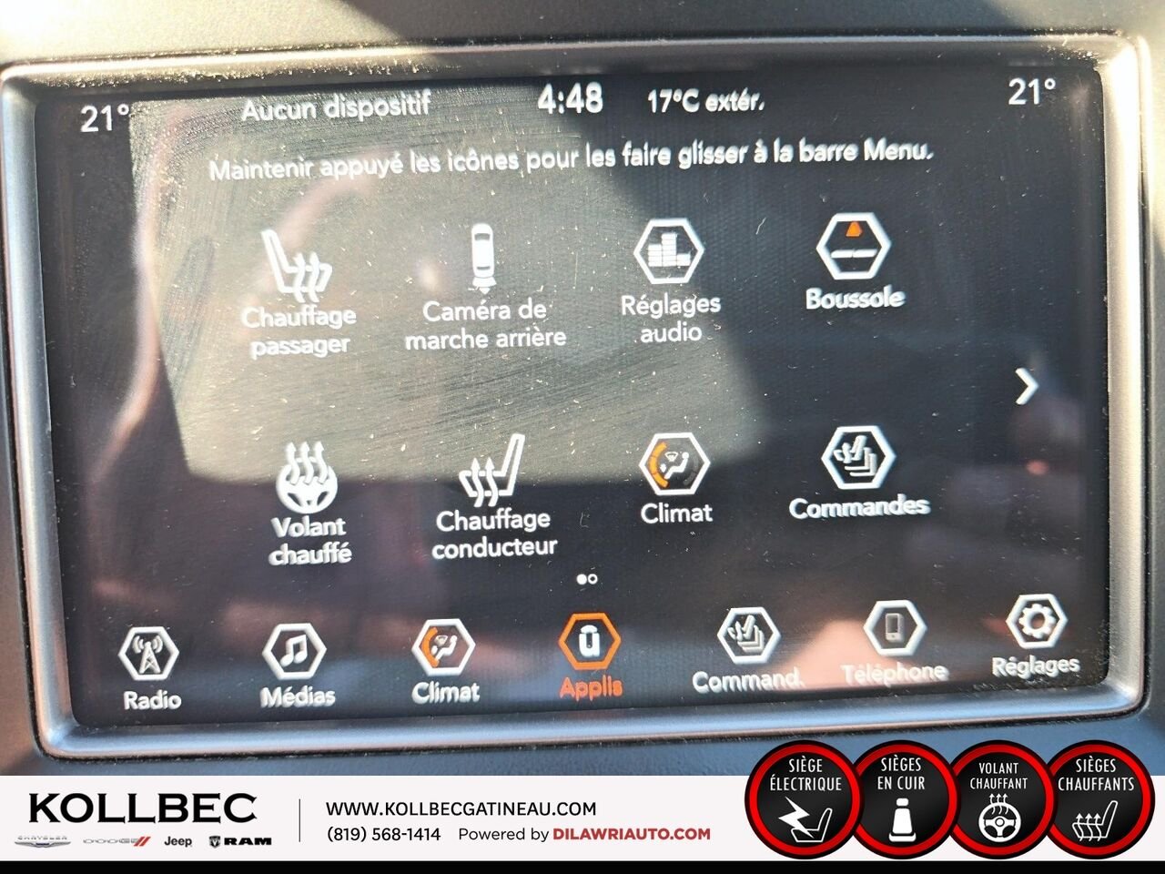 2021 JEEP GRAND CHEROKEE Laredo 4x4 White Ottawa & Gatineau - photo #3