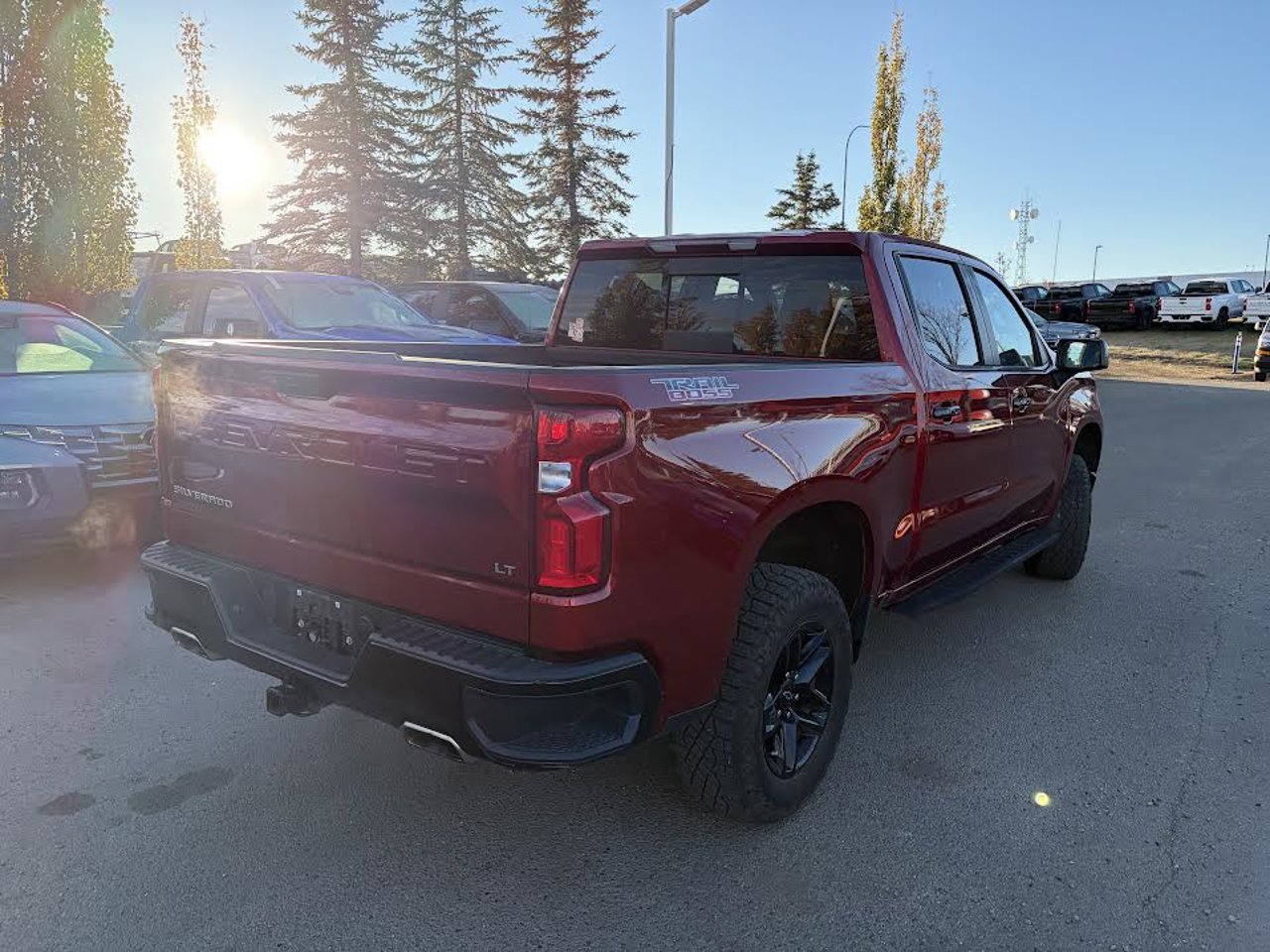 2024 Chevrolet Silverado 1500 4WD Crew Cab 147 LT Trail Boss Red Sherwood Park - photo #4