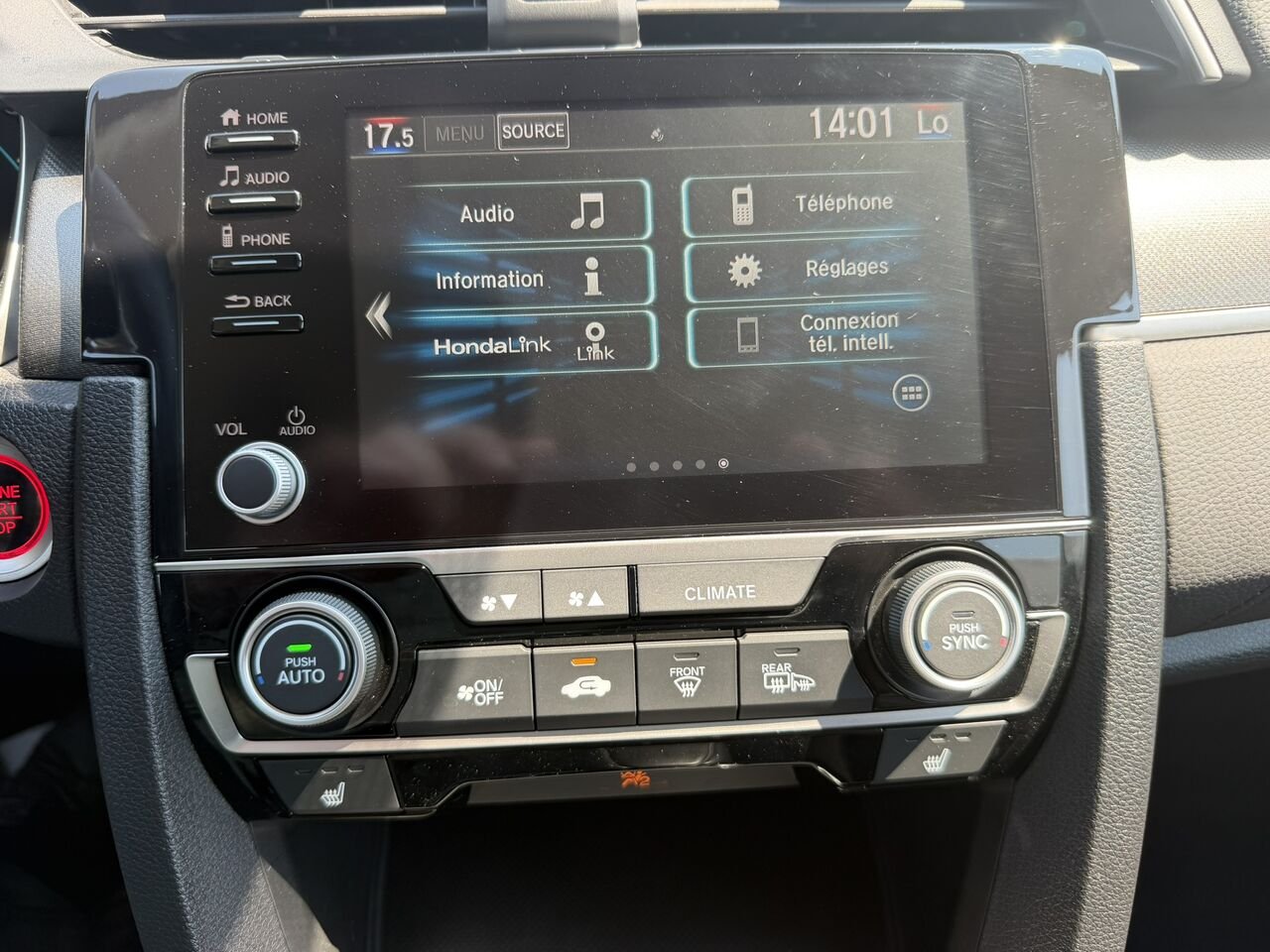 Honda Civic Berline EX AUTOMAITQUE 2019 Noir Laval - photo #22