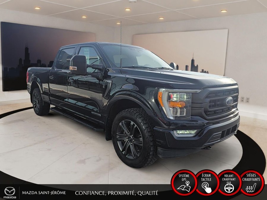 Ford F-150 XLT SPORT | POWERBOOST 3.5L | GROS PNEUS | 4X4 | 2023 Noir