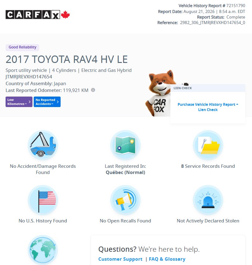 Toyota RAV4 Hybride 2017 Gris Notre-Dame-des-Prairies - photo #9