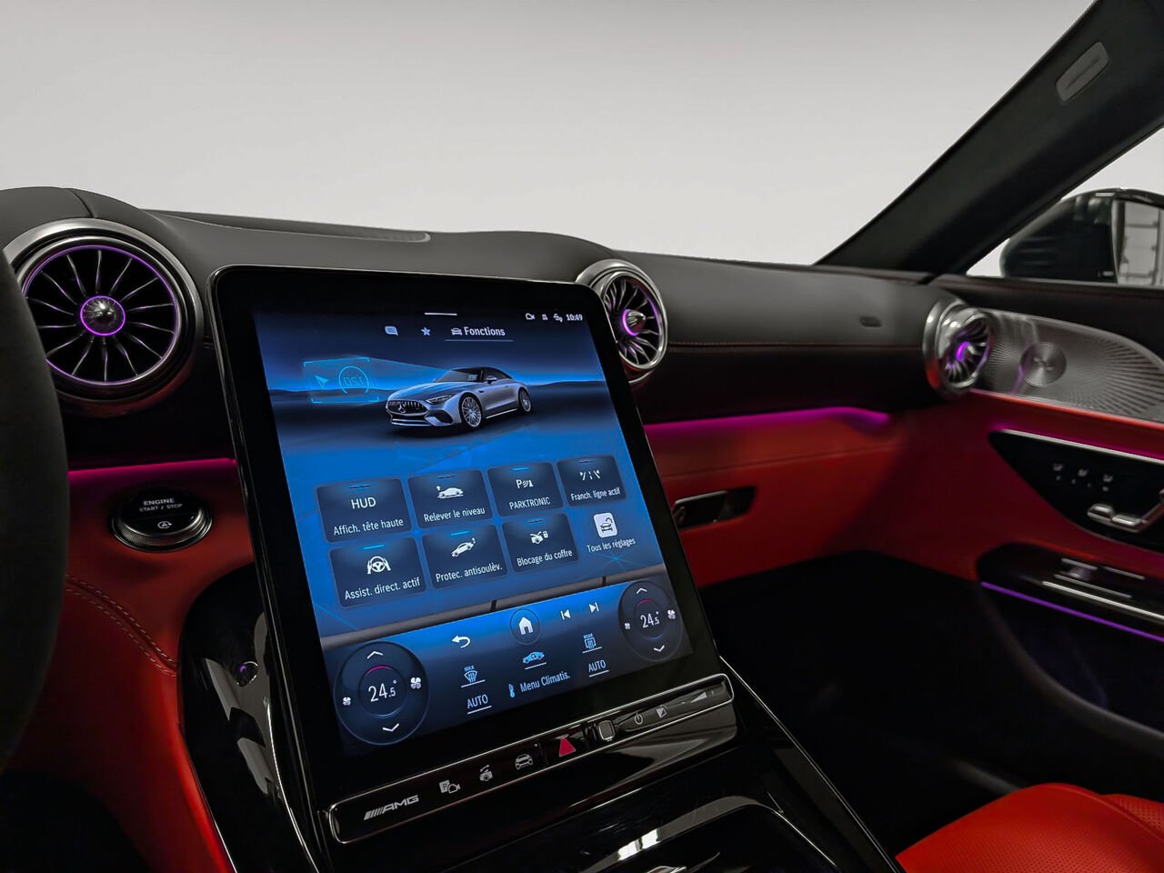 MERCEDES SL 63 AMG Option Burmester et Suspension Active 4Matic 2023 Gris Sherbrooke - photo #15