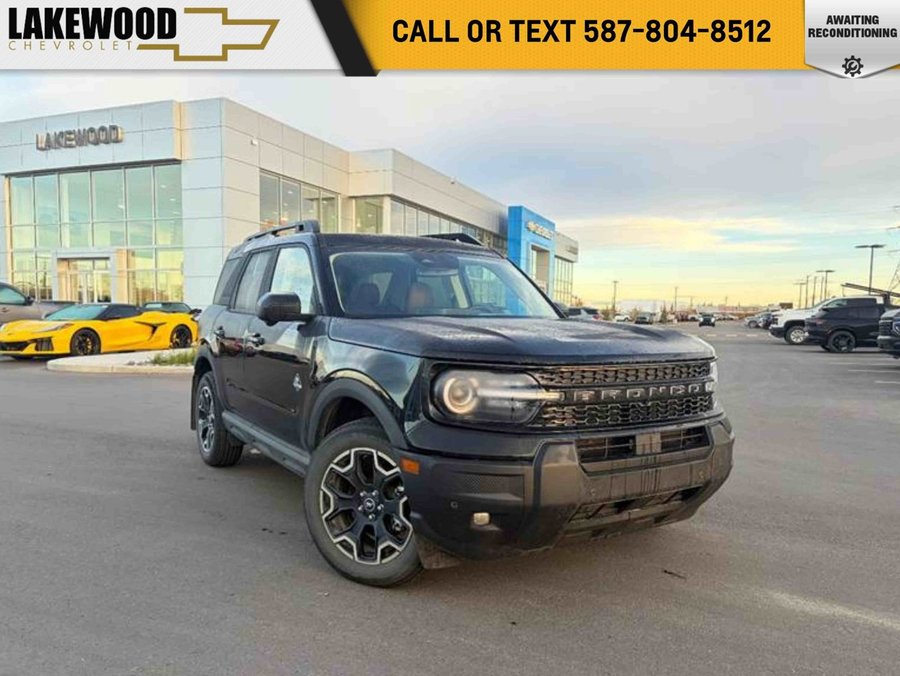 2025 Ford Bronco Sport Outer Banks 300A 1.5L EcoBoost | Power Sunroof Black